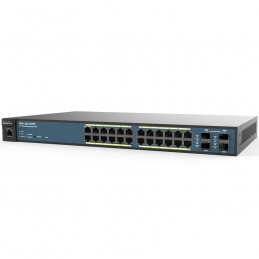 ENGENIUSWireless Management 50AP 24-port GbE PoE.at Switch 410W 4SFP L2 19i (Network Switch, Power cord, 19" rack mount kit, ...