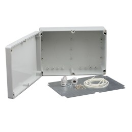 Doza exterior cu contraplaca metalica pentru montaj echipamente AWO604