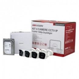 KIT 4 camere Bullet IP 2MP...